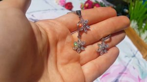 Бижутерия с цирконами с Алиэкспресс