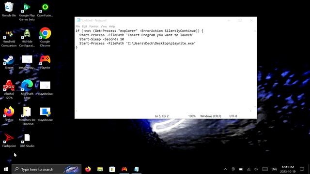 How to Start Any Launcher/Program before Windows