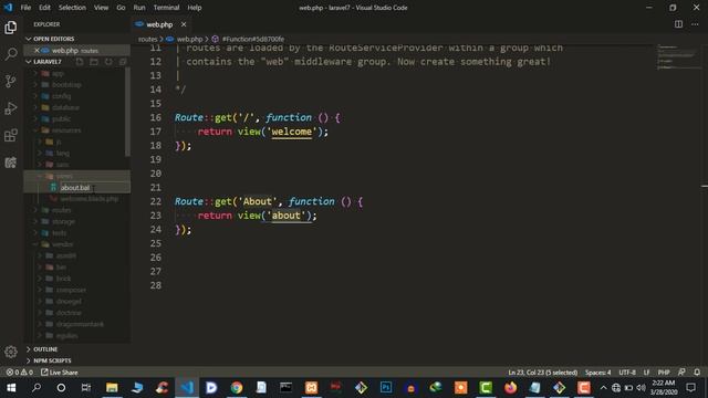 #3. Laravel Routes (Bangla Tutorial) #laravel_7