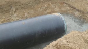 ВОДОПРОПУСКНАЯ ТРУБА. МОНТАЖ.