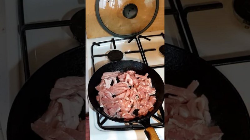 готовим мяско для рагу