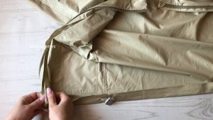 Швейный прием сделать утяжку по низу куртки без резинки