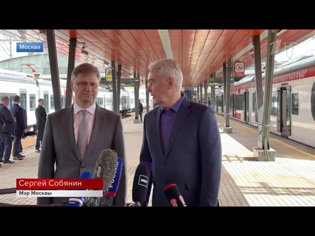 Первый канал. Первый поезд "Иволга" 4-го поколения вышел на Московские центральные диаметры смотреть онлайн