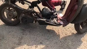 КАК СКИНУТЬ ДВИГАТЕЛЬ НА YAMAHA VINO