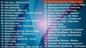 ХИТ БОЛГОН ТОЙ ЫРЛАРЫ 4-ЧЫГАРЫЛЫШ / ТОЙЛОРДО ЖАНЫРГАН СИЗ КУТКОН ЫР ЖЫЙНАК 35 ЫР / ТОЙ ЫРЛАРЫ