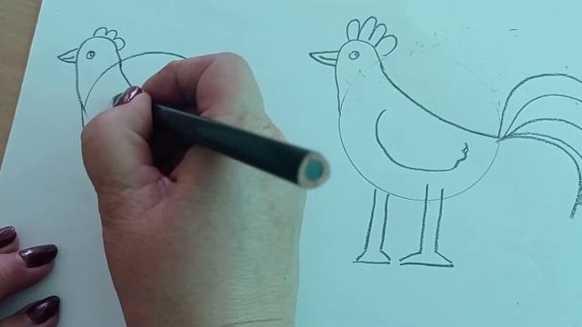 Рисуем домашних птиц!