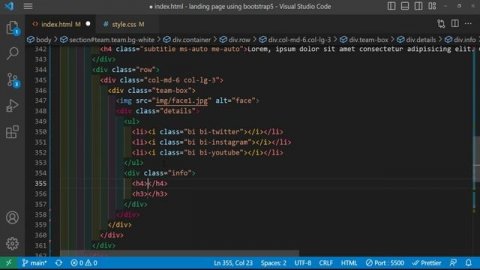 Learn How to Create a Landing Page with Bootstrap 5 - Bootstrap 5 Tutorial