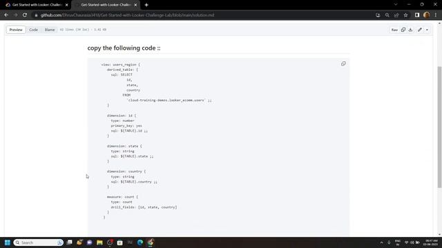 Get Started with Looker: Challenge Lab || [ARC107] || Solution