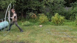 Монтаж теплицы Кремлевская Цинк