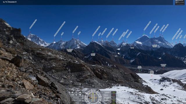 Mount Everest tour with 360º interactive panoramas. Cool viewing. смотреть онлайн