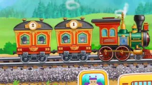 train 🚂 panda kiki office littel policemen children Rhymes gokids train