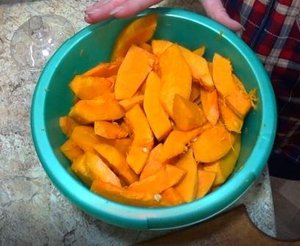 Рецепт тыквы жареной в яично-молочной смеси. Диетический ужин ??