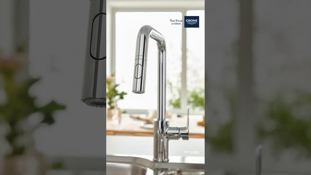 GROHE KITCHEN FAUCET PULL OUT | GROHE KITCHEN DESIGN | SQUAREFEET BATH SHOP SURAT #modernbath