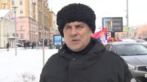 Сербы приняли участие в автопробеге в поддержку России.