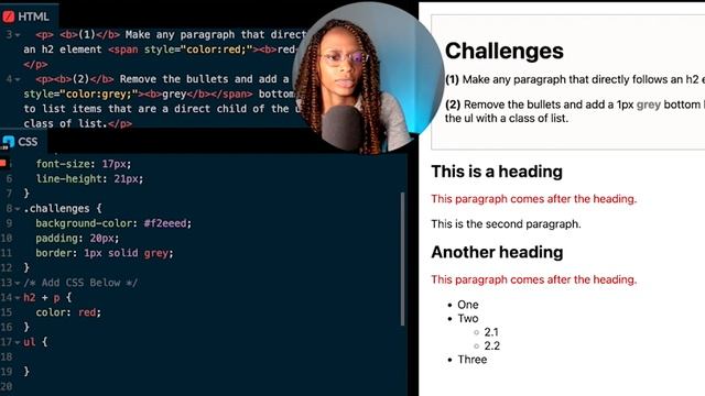 ??? CSS Selector Code Challenges from MDN