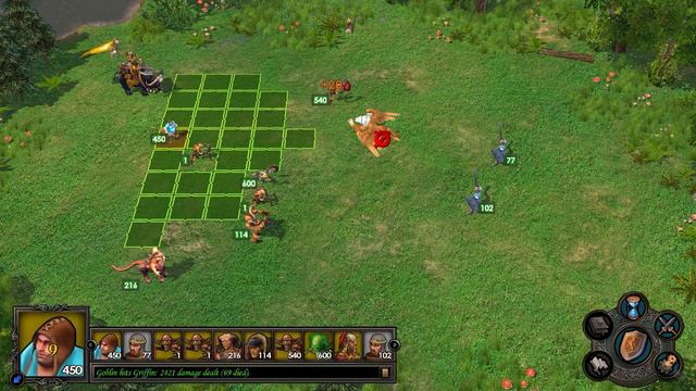 [HoMM5] Best Battles ⚔️ #34 - A Murder of Crows (HEROIC): Griffins & Footmen, without unit loss