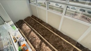 Красивый пол на балконе своими руками