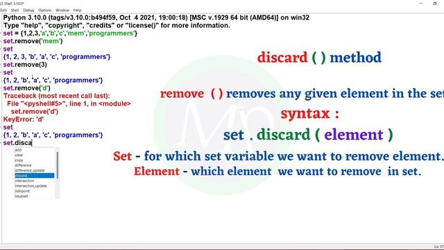 #38 Python Set Methods In Telugu  Part 1 | Python Sets Data Type in Telugu | Python Series In Telug