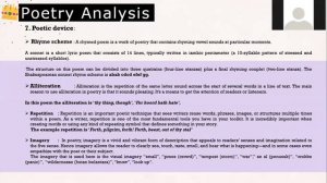 POETRY ANALYSIS (The Age of Chaucer).