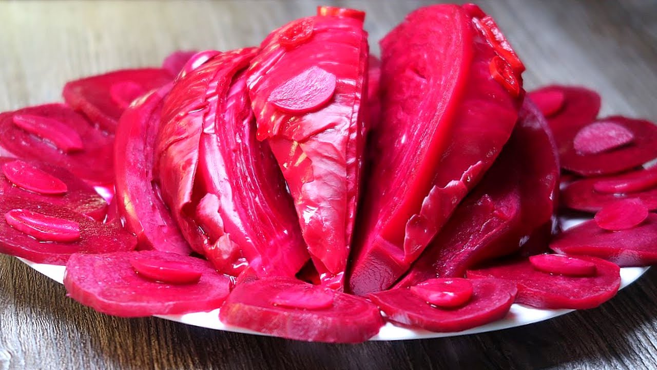 ВНИМАНИЕ! Кочан КАПУСТЫ и Свекла! ? Так Капусту Вы еще не квасили! ? КРАСИВО и обалденно вкусно! смотреть онлайн