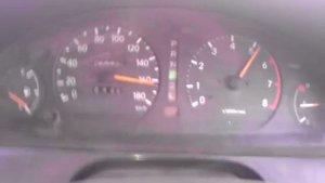 Разгон до 180 км/ч toyota carina Улыбка 1,8 7А-ФЕ АКПП