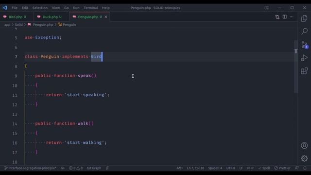 #4: Interface Segregation Principle (ISP) in PHP, Laravel | SOLID Design Principles