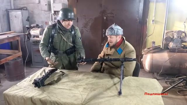 Обзор, разборка, стрельба пулемёта MG 34 Maschinengewehr,   Третий рейх смотреть онлайн