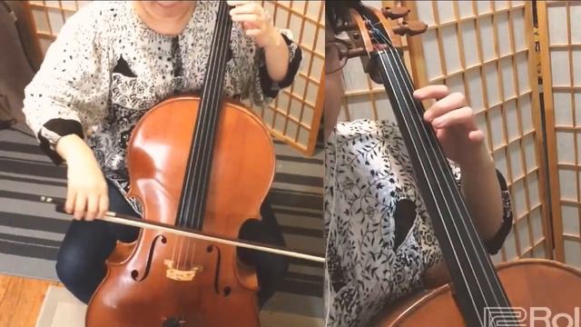 Suzuki Dvorak; Humoresque - First Half (with metronome) スズキ チェロ ドヴォルザーク ユーモレスク（前半） ゆっくり練習 メトロノーム смотреть онлайн