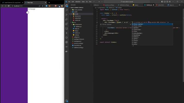 Setting Up for ReactJS Admin Console: Tailwind CSS, React Router DOM & Jotai - Part 1 смотреть онлайн