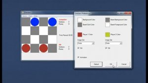 C# simple checkers game