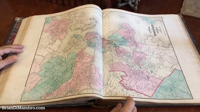 Johnson's Illustrated Family Atlas 1870 complete rare year | Brian DiMambro Virtual Book Tour