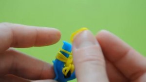 ❤Банан. Фигурки из резинок Happy Rainbow Loom. Как плести. Урок №68❤