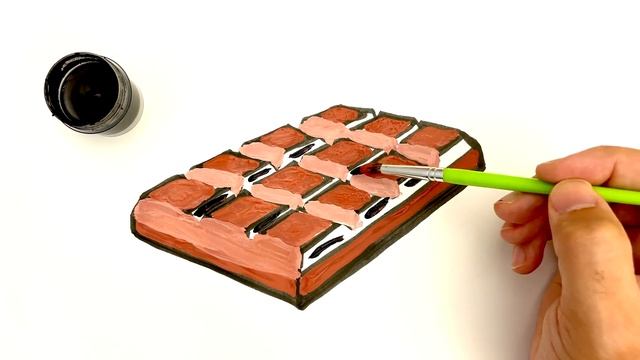 Bolalar uchun shokolad rasm chizish/Drawing chocolate for children/Рисование шоколад для детей смотреть онлайн