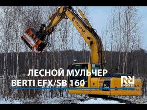 Мульчер Berti EFX/SB 160 на расчистке территории под строительство