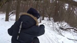 Мотобуксировщик Мухтар 15 , лесной тест - драйв .