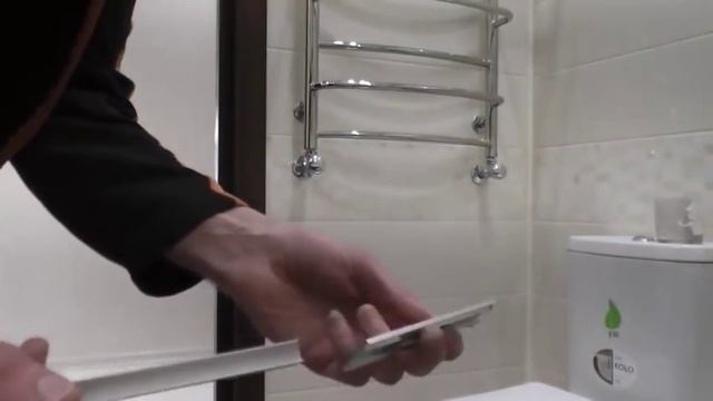Карниз в ванную - монтаж ( профиль гнём по дуге).