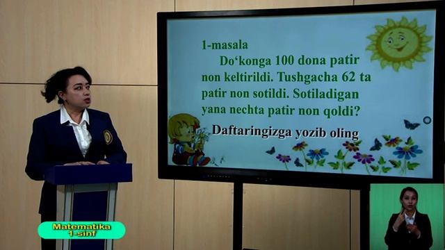 1-синф. Математика дарси. 30.04.2020 й.