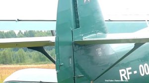 Ан-2 в деталях: работа рулей, элеронов и закрылок перед взлётом.