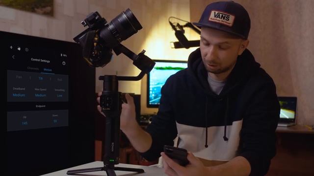 Настройка электронного стабилизатора DJI Ronin S, балансировка тяжелой камеры смотреть онлайн