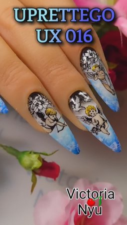 #angel #nailart #nails #stamping #naildesigns #stampingnailart #uprettego #ногти #стемпинг #new #мк