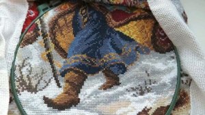 Вышиваю по канве с нанесенным рисунком - Дед Мороз 1702 МАТРЕНИН ПОСАД/ мои советы по вышивке