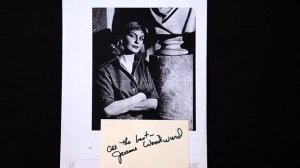 " JOANNE WOODWARD " 9027 AUTOGRAPHE JAK ARNOULD ©ADAGP