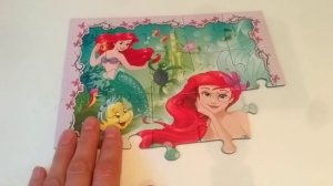 Русалочка Ариэль. Принцессы Диснея. Собираем пазлы Видео для детей