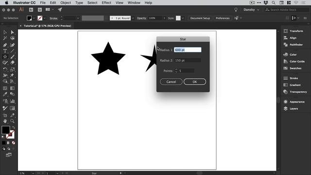 How To Create Star Shapes In Illustrator