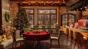 ?Атмосфера Рождества: Рождественская песня - Зимняя кофейня рождественская атмосфера