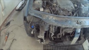 Renault Logan тянем лонжероны приварка усилителя финиш.