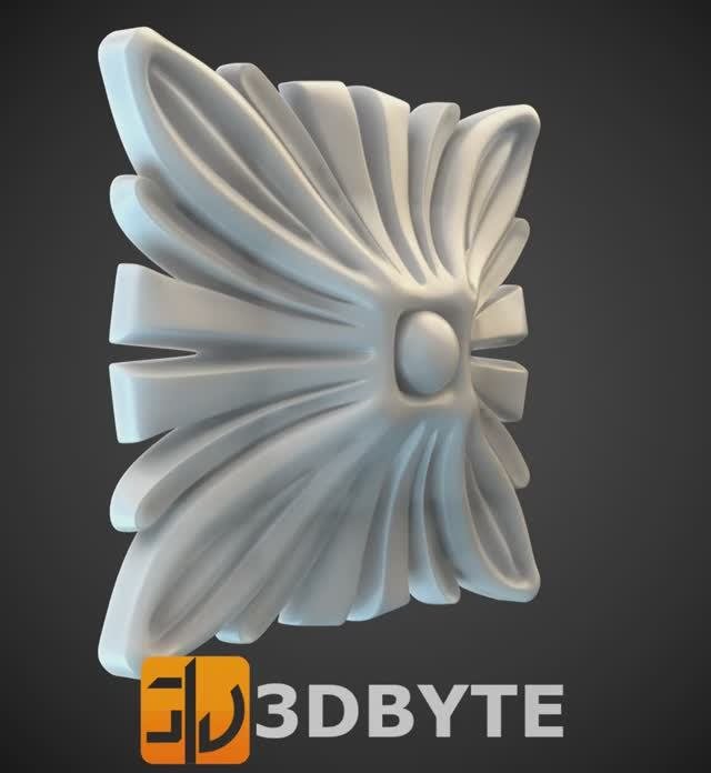 #3dmodel - Square #decor 6 || Квадратный декор 6 #3dbyte #3dprint