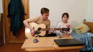 Я СТАНУ ВОДОПАДОМ исполнение песни под гитару