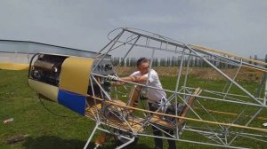Самодельный самолёт. Замеряем тягу винта.Piper Cub.
