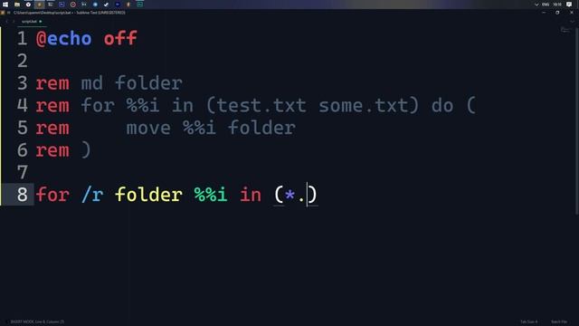 Как писать скрипты на языке BATCH? смотреть онлайн